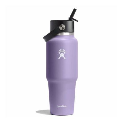 32 oz Wide Mouth Flex Straw Travel Bottle - Botella térmica