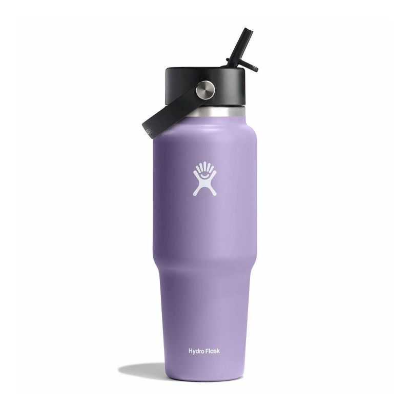 32 oz Wide Mouth Flex Straw Travel Bottle - Isoleerfles