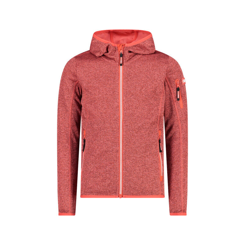 CMP Girl's hooded sweatshirt in Knit-Tech fleece Fleece jacket - Main Image