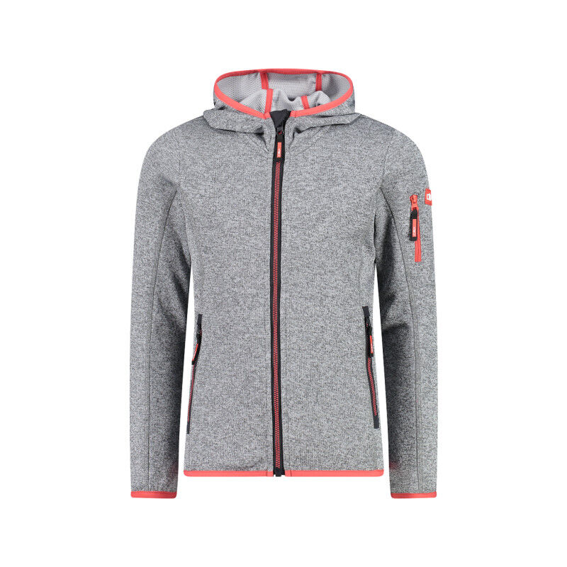 Girl's hooded sweatshirt in Knit-Tech fleece - Fleecetröjor - Børn