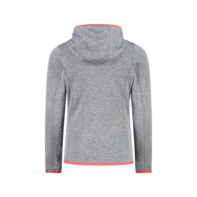CMP Mädchen Knit-tech-Sweatshirt - Leichte Fleecejacke Ohne Kapuze