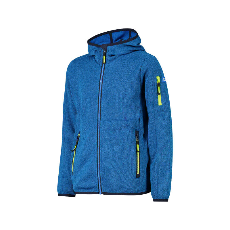 CMP Boy's hooded sweatshirt in Knit-Tech fleece - Fleecetröjor - Børn | Hardloop