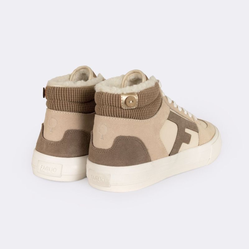 Faguo Walnut Mid Suede Chaussures lifestyle femme Hardloop