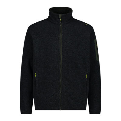 Men's jacquard Knit-Tech fleece with rhombus motif - Fleecetröjor - Herr