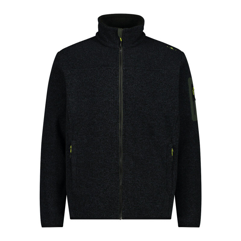 Men's jacquard Knit-Tech fleece with rhombus motif - Forro polar - Hombre