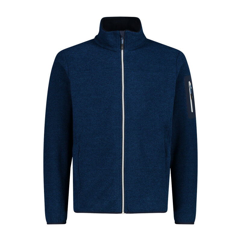 Men's jacquard Knit-Tech fleece with rhombus motif - Pánská fleesová mikina