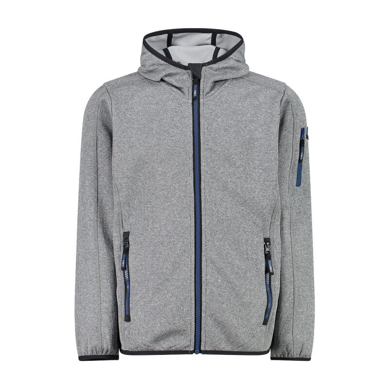 CMP Boy's hooded sweatshirt in Knit-Tech fleece - Fleece jacket - Kid's | Hardloop