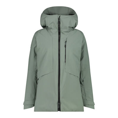 Women's long jacket in mechanical stretch loose fit for skiing and snowboarding - Skijacke - Damen