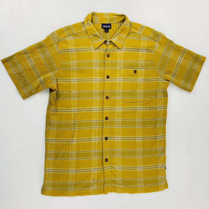 Patagonia A/C Shirt - Tweedehands Overhemd - Heren - Geel - M | Hardloop