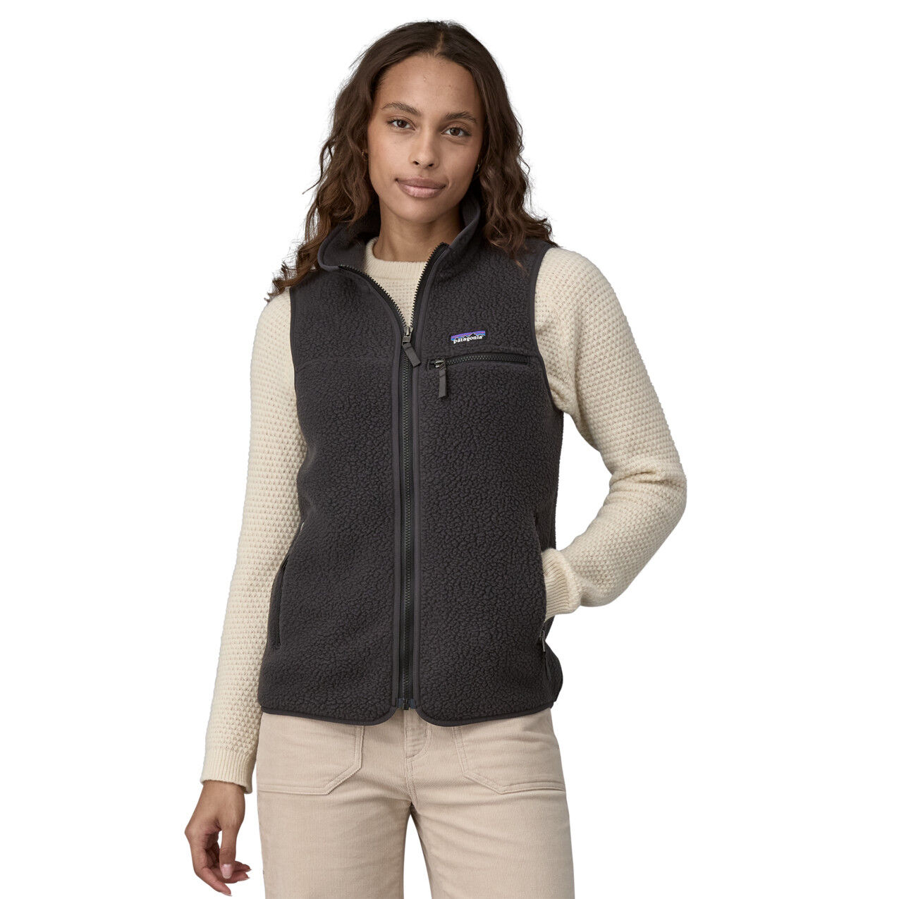 Retro Pile Vest Fleece vest Women s