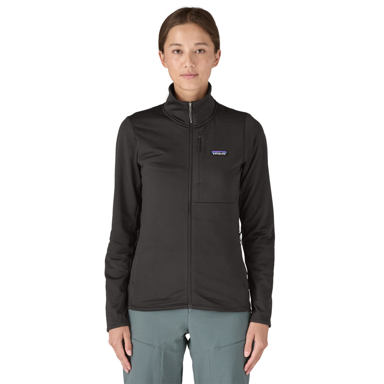 Patagonia women's black fleece jacket online