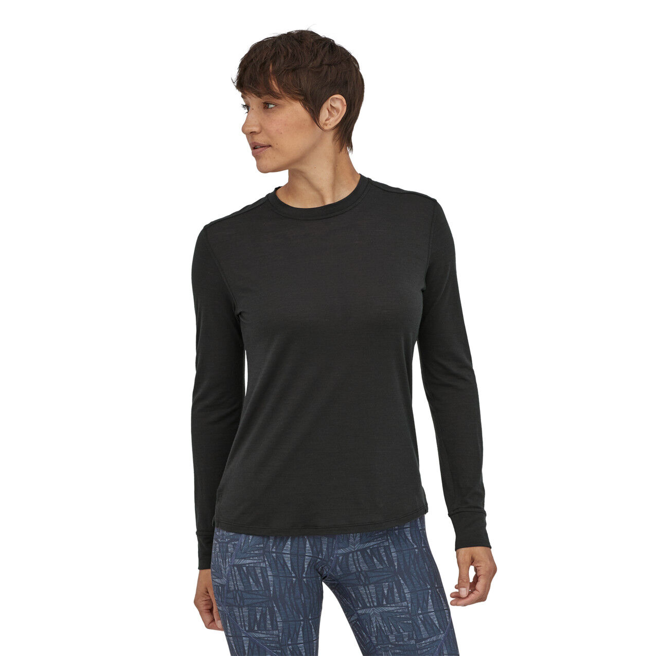 Patagonia L/S Cap Cool Merino Shirt - T-shirt damski | Hardloop