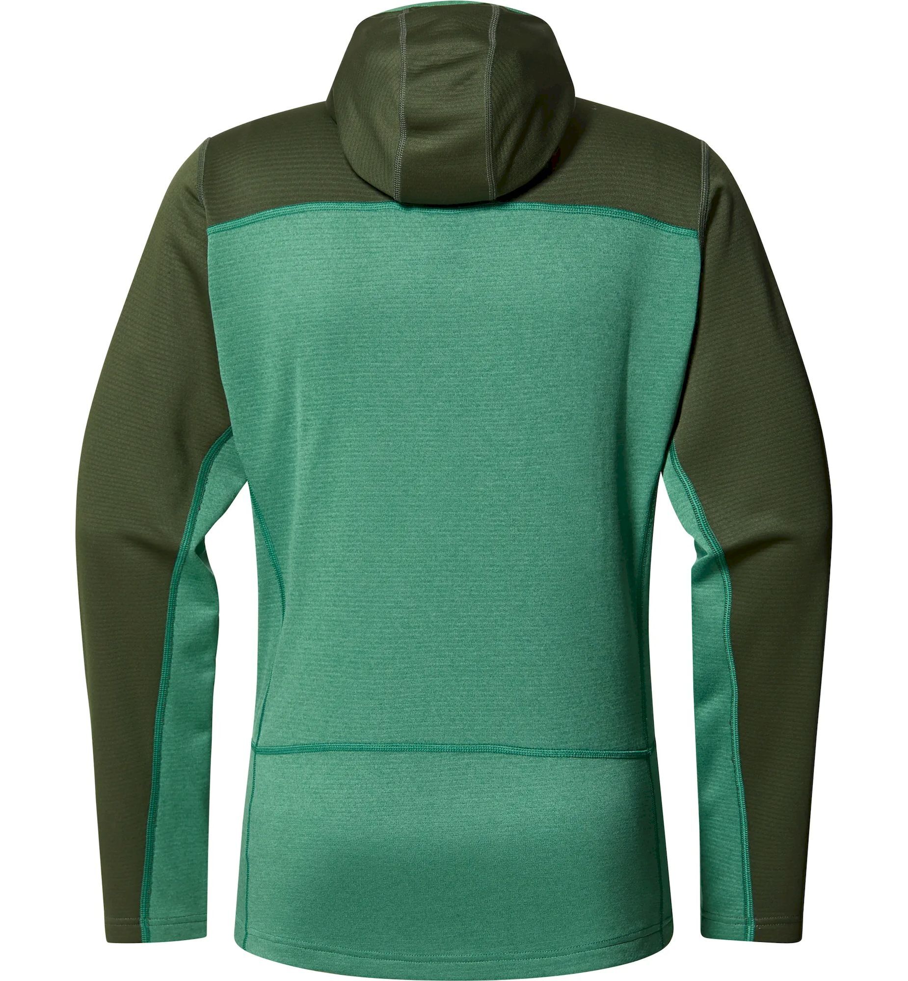 Haglofs Mens Sweater Fleece Hooded Full Zip Long Sleeve hot High Neck Green Size M