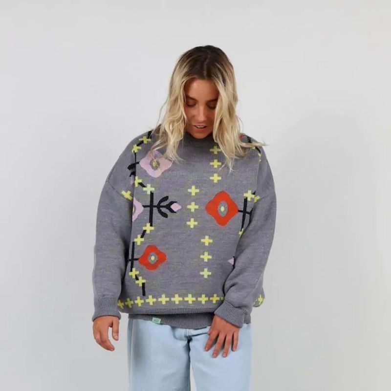 Skolpen - Suéter de lã merino