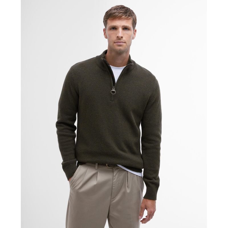 Barbour Holden Half Zip Knitted Jumper - Pánsky pullover | Hardloop