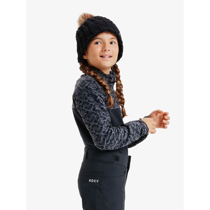 Roxy Whitecamp Half Zip Girl - Dětská fleesová mikina | Hardloop