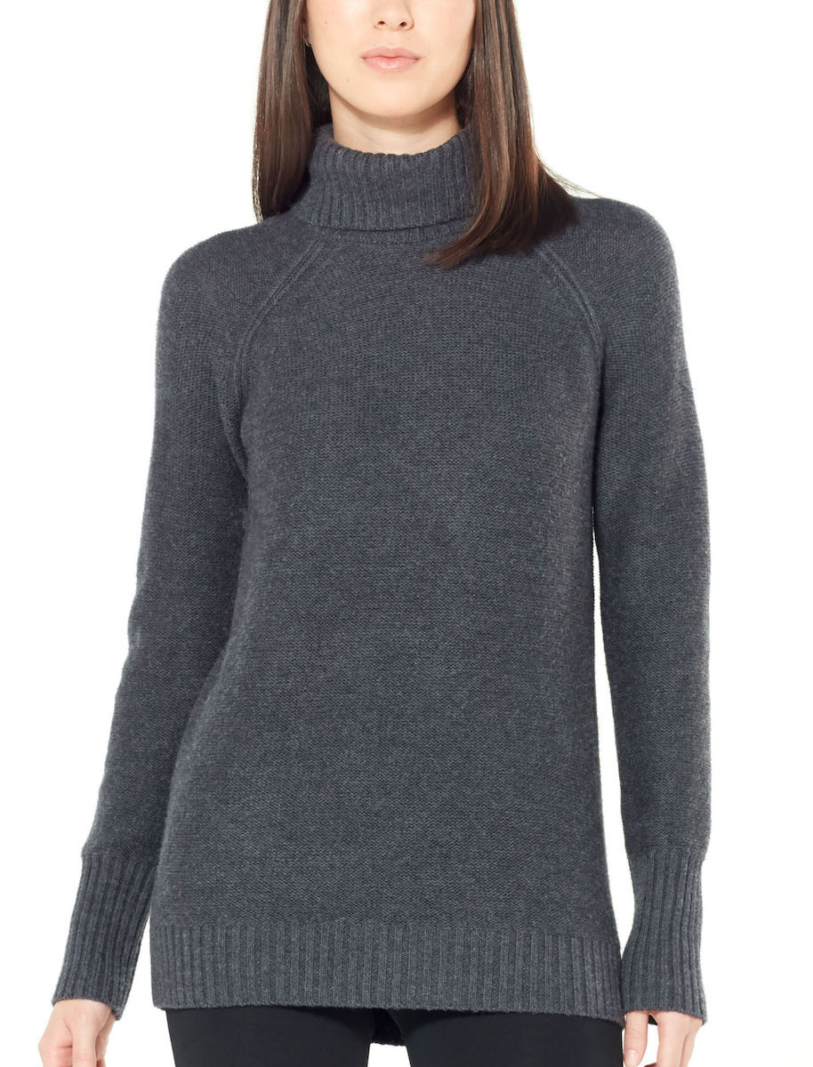 Icebreaker Waypoint Roll Neck Sweater - Sweter z wełny Merino damski | Hardloop
