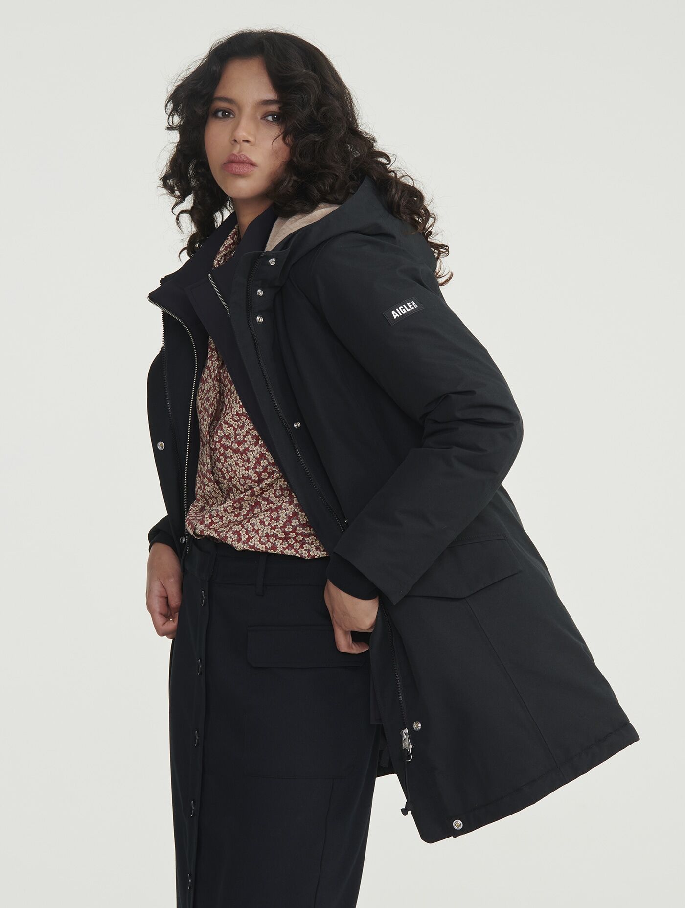 Aigle Parka GTX Capuche Fourrée Duvet - Kurtka zimowa damska | Hardloop