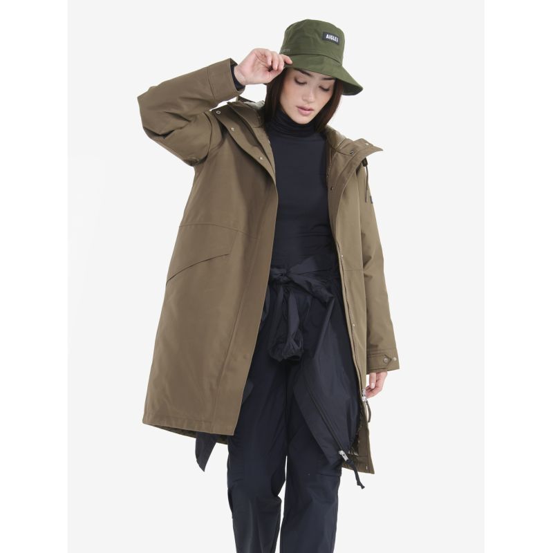 Blouson Parka Très Chaude Avec Capuche Whispered Words - Taille 40 Beige - Occasion Comme Neuf
