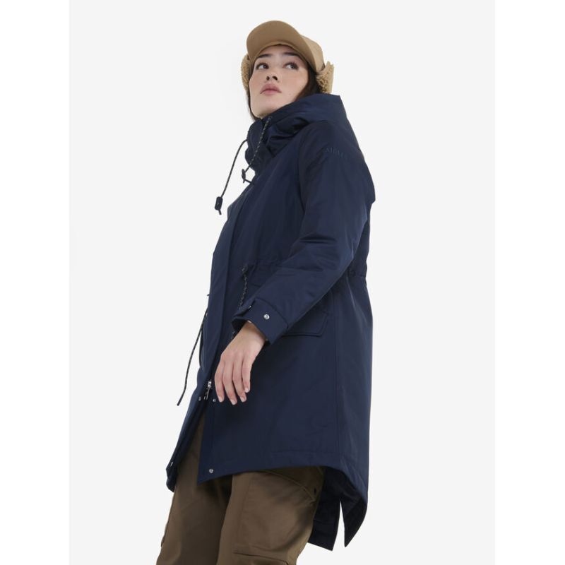 Veste Polaire Femme Imperméable Coupe-vent – Doublure Sherpa, Coupe Décontractée, Poche Doublée, Pour Extérieur