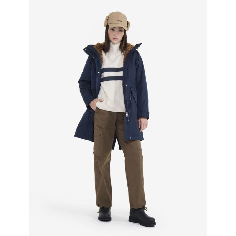 Aigle Parka Longue Imperméable MTD Doublée Sherpa - Parka - Dames | Hardloop