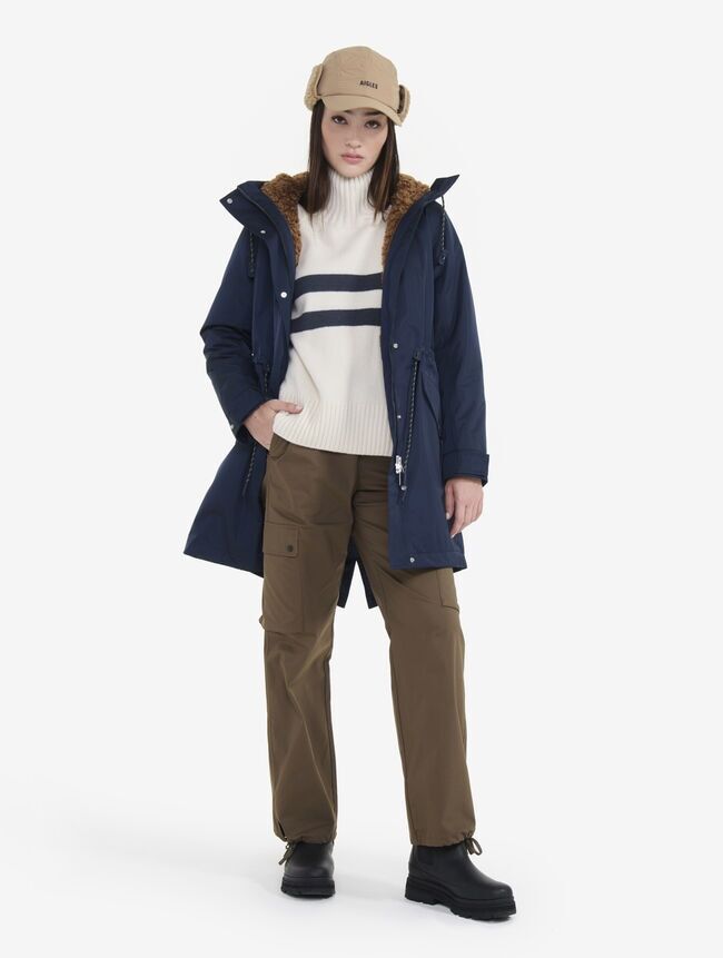 Aigle Parka Longue Imperméable MTD Doublée Sherpa - Parka - Donna | Hardloop