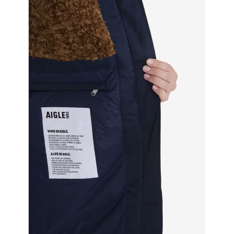 Aigle Parka Longue Imperméable MTD Doublée Sherpa - Parka femme | Hardloop
