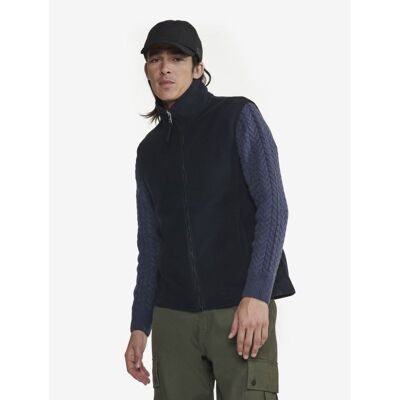 Polaire Microfibre T-Kit Sans Manche Fermeture Éclair - Fleecetakki - Miehet