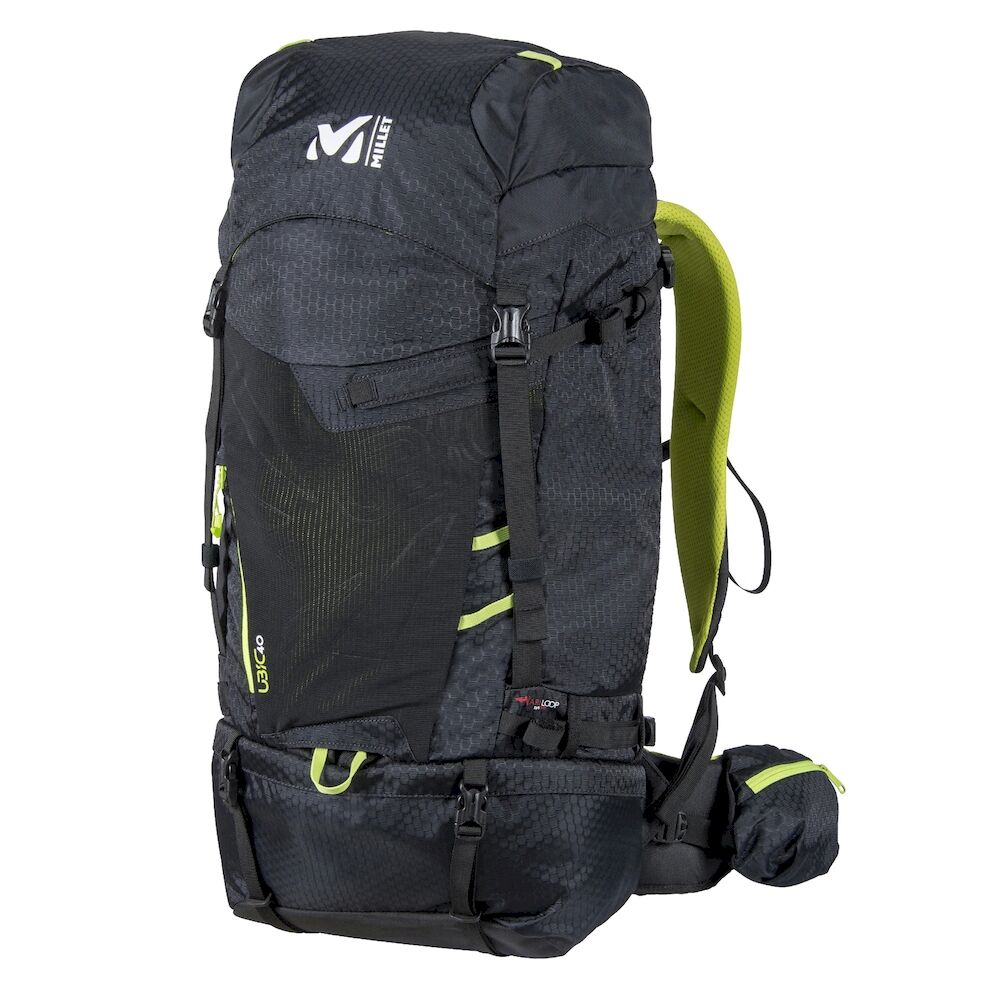 Sac à Dos Millet Ubic 40L - Randonnée Unisexe Sans Armature - Capacité 31-40L - Noir - 7
