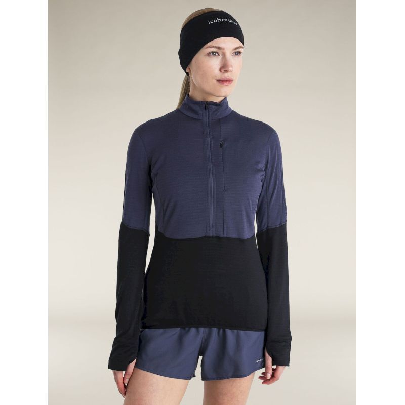 icebreaker 200 Realfleece Descender LS Half Zip - Giacca in pile di merino - Donna | Hardloop