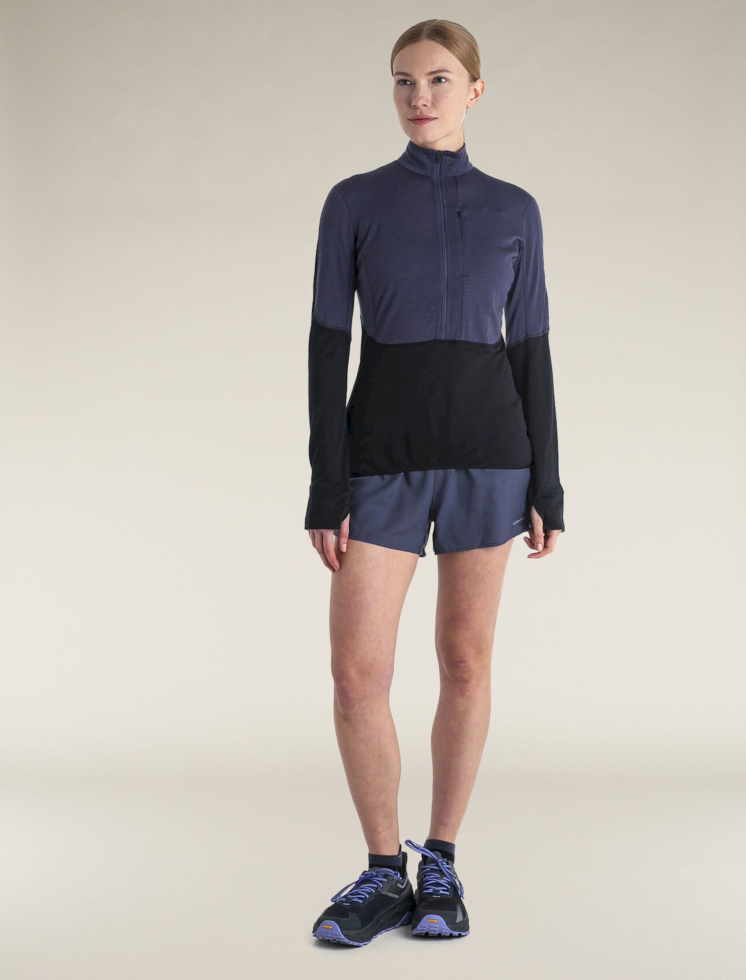 icebreaker 200 Realfleece Descender LS Half Zip - Giacca in pile di merino - Donna | Hardloop