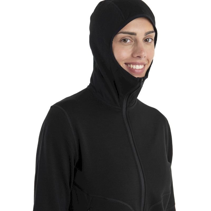 icebreaker 560 RealFleece Elemental II LS Zip Hoodie - Dámská fleesová mikina | Hardloop