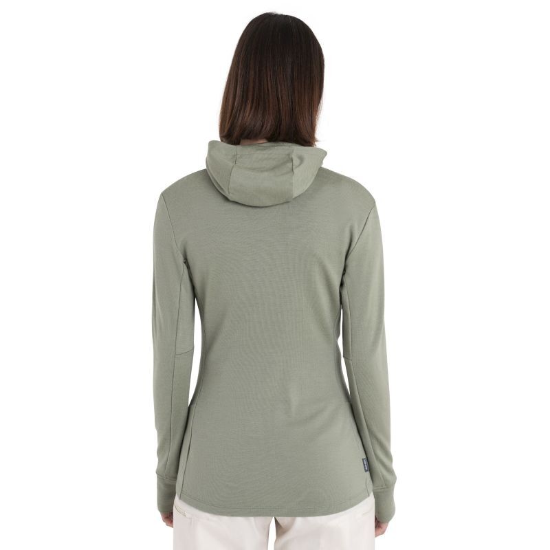 icebreaker 260 Quantum IV LS Zip Hoodie - Merino Fleecevest - Dames | Hardloop