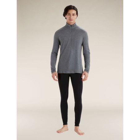 Pull Thermique Homme Icebreaker Merino 260 Gris - Taille S, Occasion Très Bon état (petite Tache)