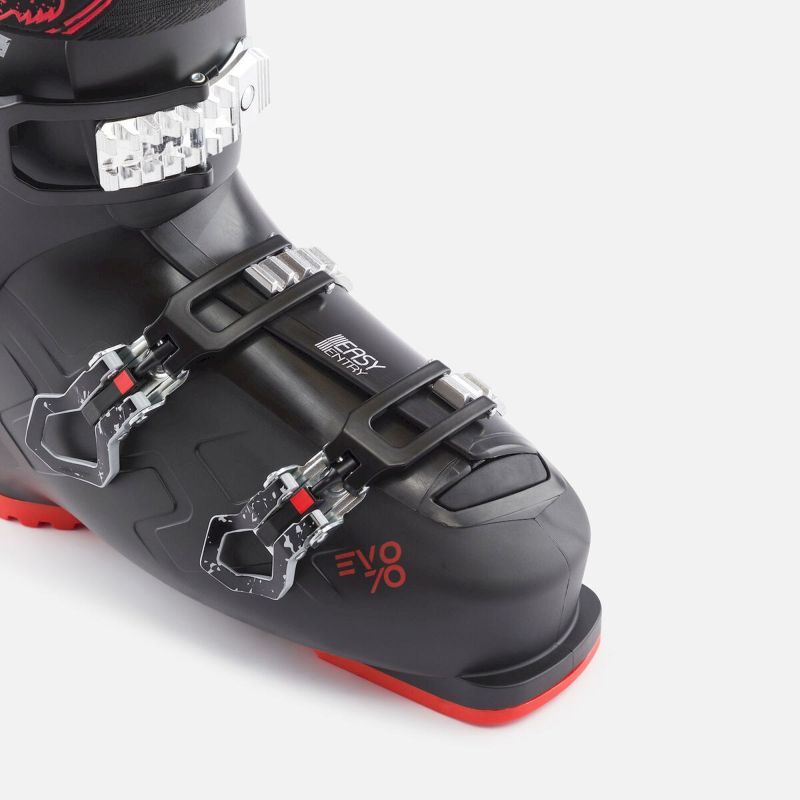 ROSSIGNOL Evo 70 Mens Ski Boots Black 11.5 (29.5), Evo 70 Ski Boots 2023 並行輸入品 Rossignol EVO 70 Ski Boots Black Orange Mens Size 29.5 338mm