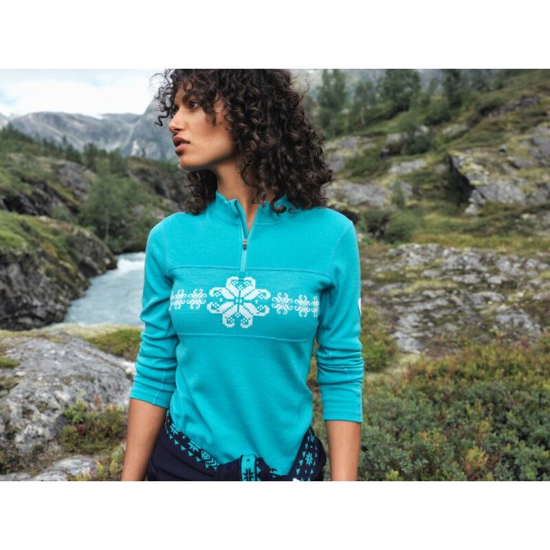 Dale of Norway Falkeberg Baselayer Half zip - Merinopullover - Damen | Hardloop
