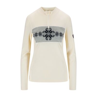 Falkeberg Baselayer Half zip - Pull en laine mérinos femme