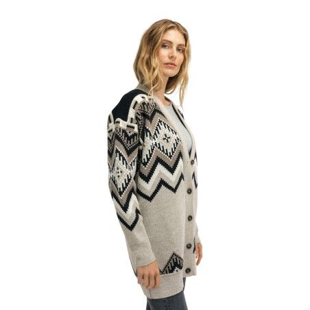 (取寄) ダーレオブノルウェー レディース スカラ カーディガン Dale of Norway women Skala Cardigan Off-White/Marine/Peacock Dale of Norway Skåla Cardigan - Jumper - Women's | Hardloop