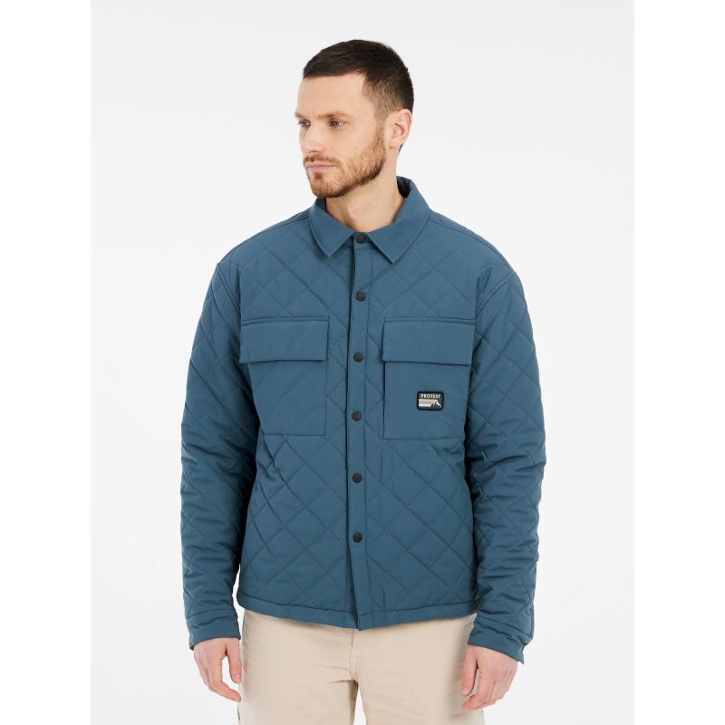 Maglione Da Sci Tecnico Protest Fabriz Per Uomo: Slim Fit, Termico E Traspirante. Tessuto Elasticizzato 360° A Collo Alto, Perfetto Come Sotto-giacca O Per Lo Snowboard. Geotech Series.