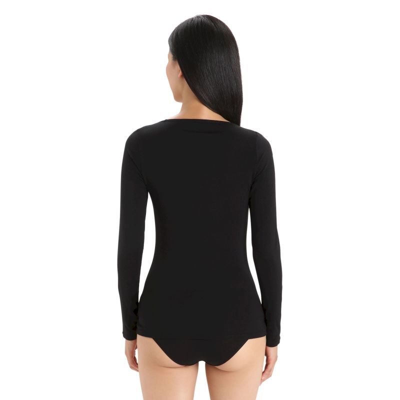 Icebreaker Siren Long Sleeve Sweetheart - T-shirt en laine mérinos femme I Hardloop | Hardloop