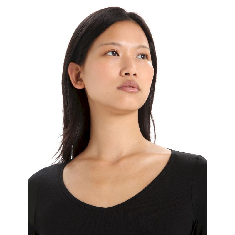 Icebreaker Siren Long Sleeve Sweetheart - T-shirt en laine mérinos femme I Hardloop | Hardloop