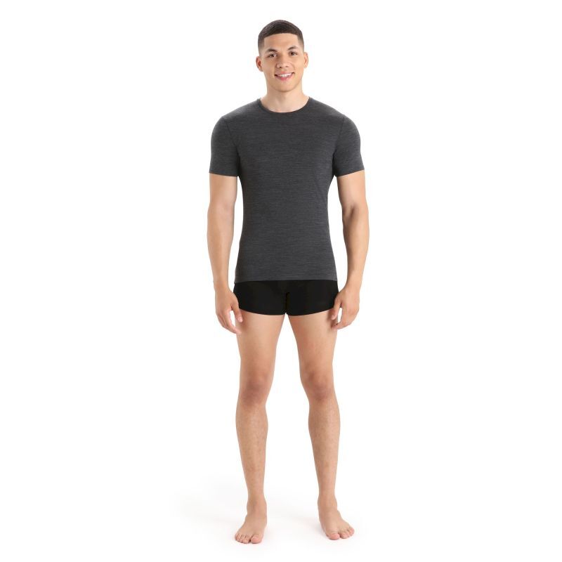 icebreaker Anatomica Short Sleeve Crewe en Mérinos - Funktionsunterwäsche - Herren | Hardloop