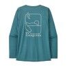 Patagonia Women's Long-Sleeved Cap Cool Daily Graphic Shirt - Waters - T-shirt - Women's | Hardloop