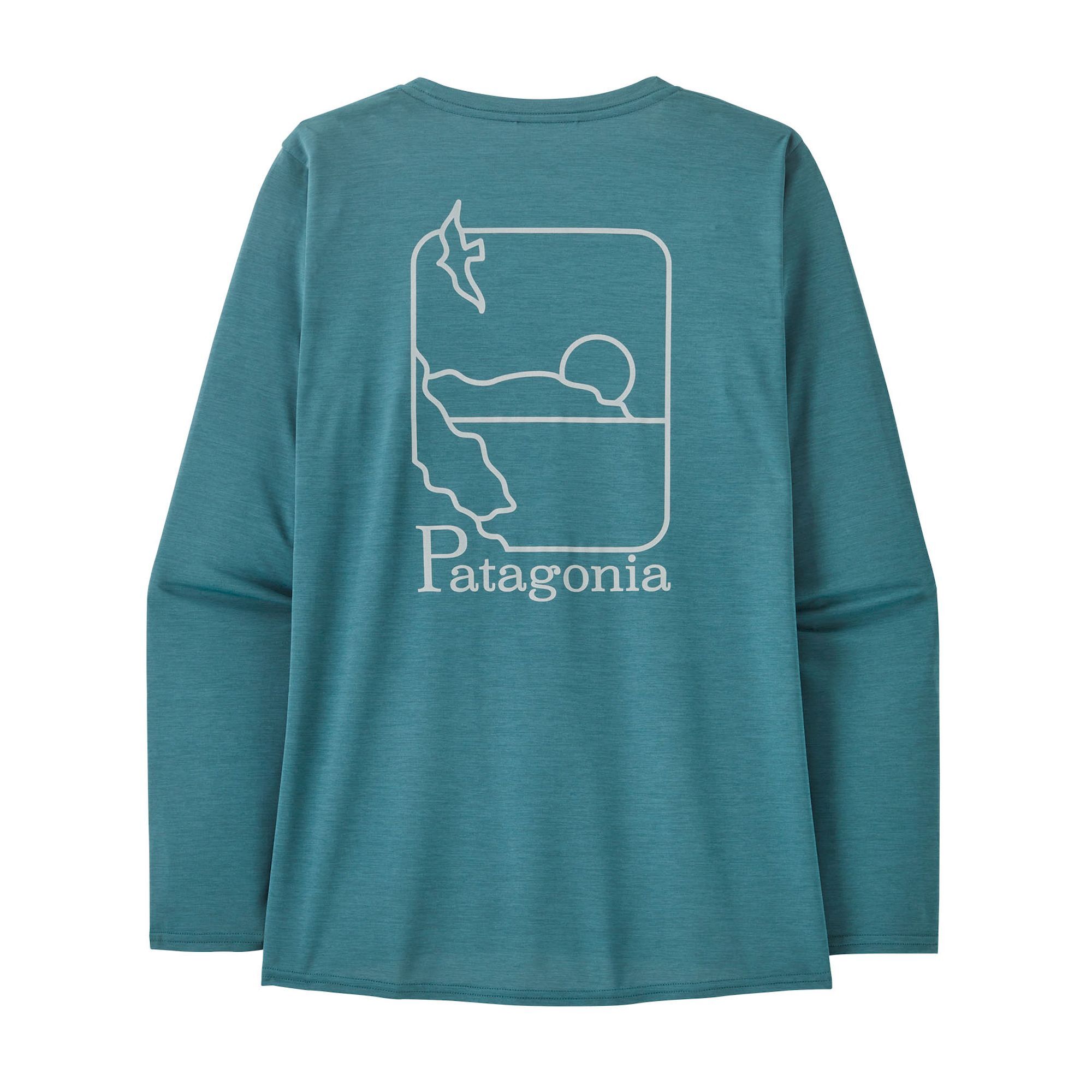 Patagonia Women's Long-Sleeved Cap Cool Daily Graphic Shirt - Waters - T-shirt - Women's | Hardloop