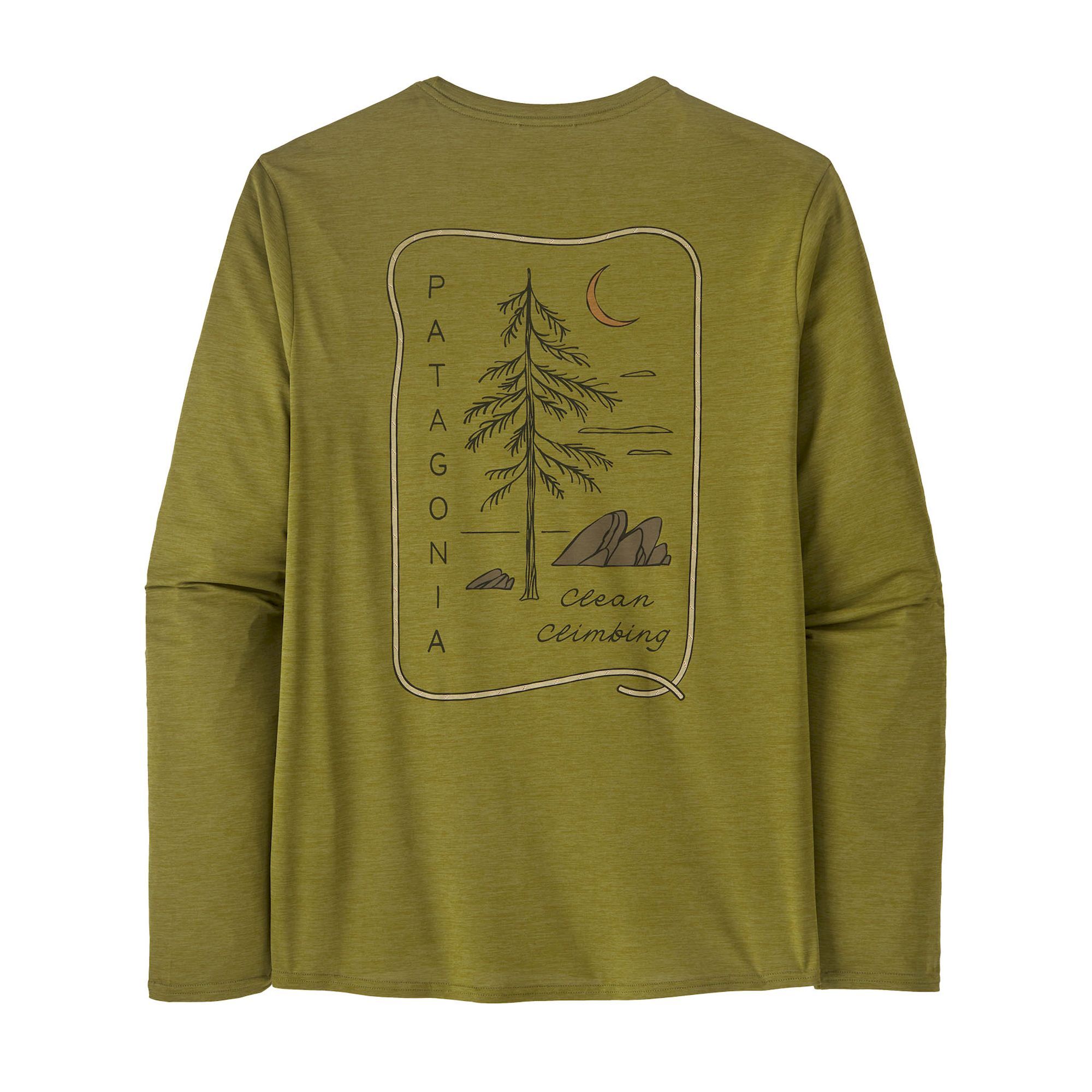 Patagonia Men's Long-Sleeved Cap Cool Daily Graphic Shirt - Lands - T-shirt - Men's | Hardloop
