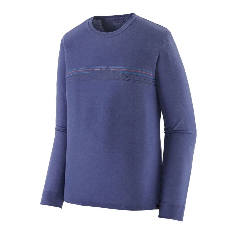 Patagonia L/S Cap Cool Merino Graphic Shirt - T-Shirt - Herren