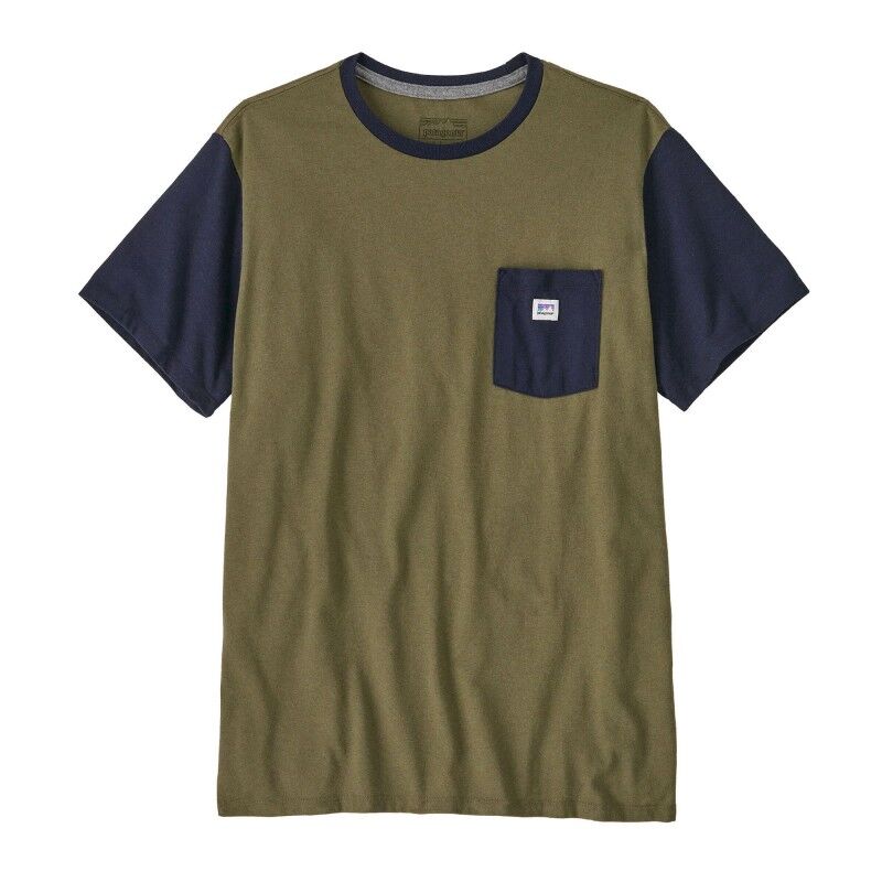 Patagonia Shop Sticker Pocket Responsibili-Tee - T-Shirt | Hardloop