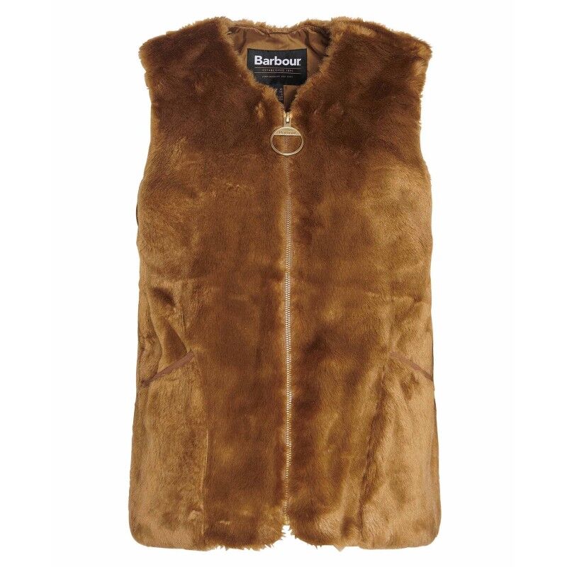 Womens Vest Faux Fur Vest Uk Barbour Barn Faux-Fur Gilet Vest