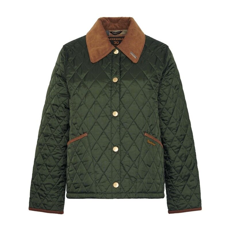 Green Barbour Damjacka Barbour 30th Anniversary Liddesdale Cropped Quilted  Jacket Jacka
