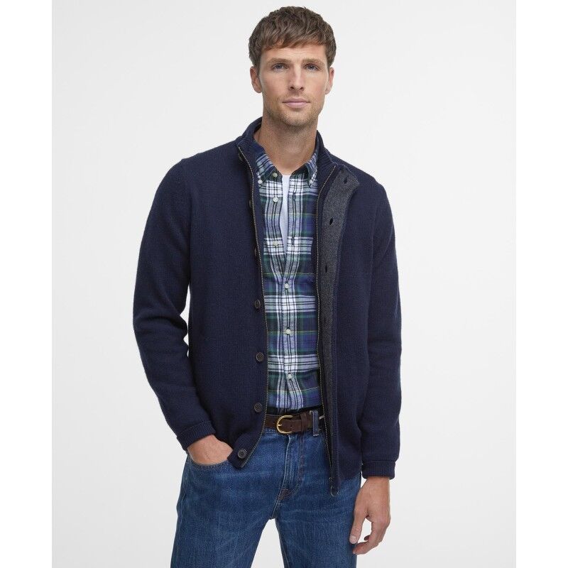 Barbour Essential Patch Zip Through Jumper - Jumper - Men's | Hardloop